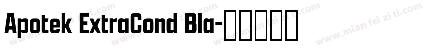 Apotek ExtraCond Bla字体转换